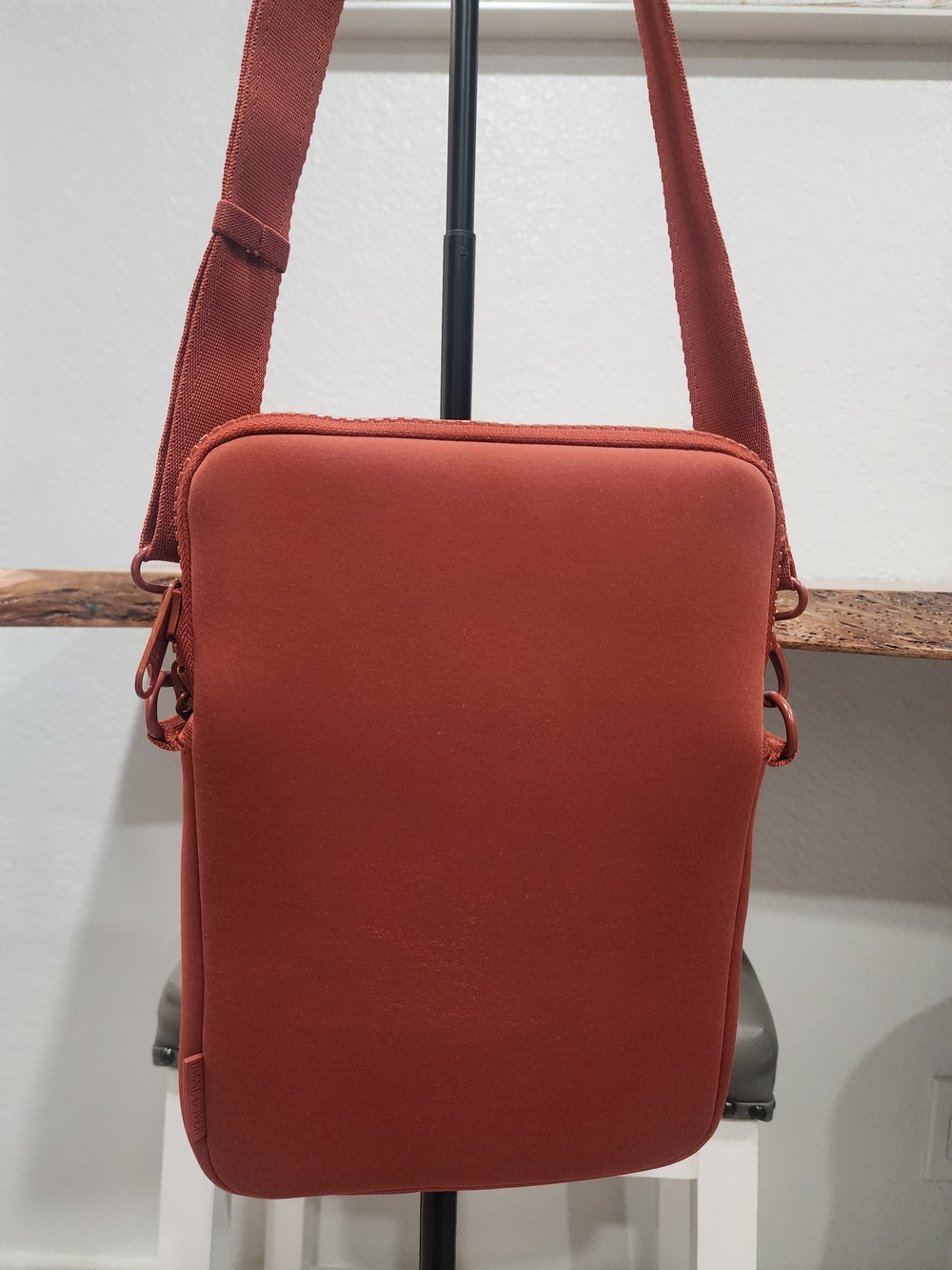 Dagne Dover Tablet Case Crossbody Bag in Rust Red - Minimal Design